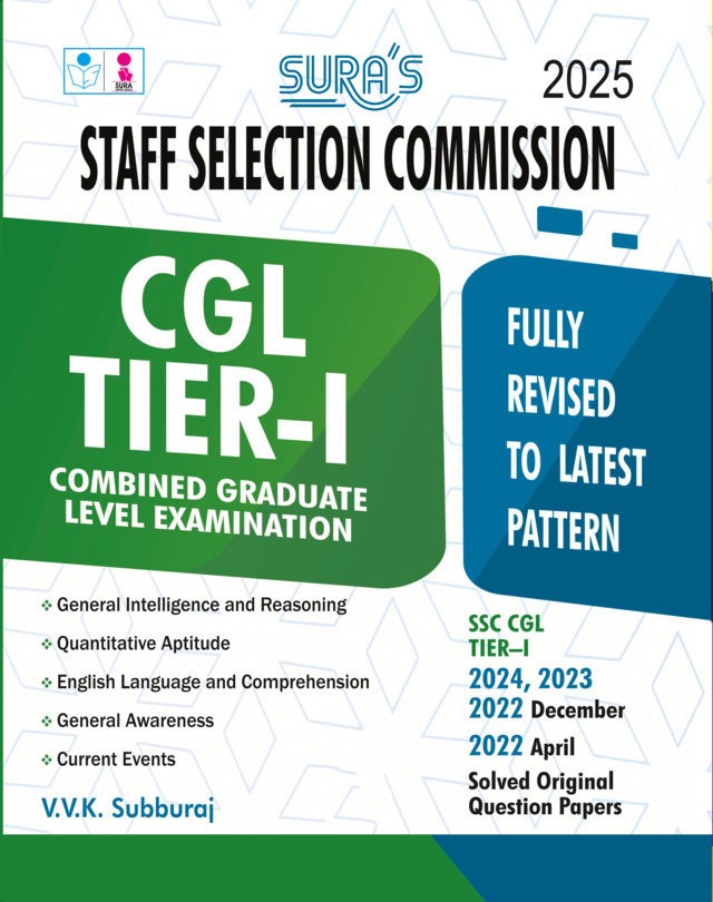 SURA`S SSC CGL Tier-I Combined Graduate Level Exam Book Guide in English Medium 2025