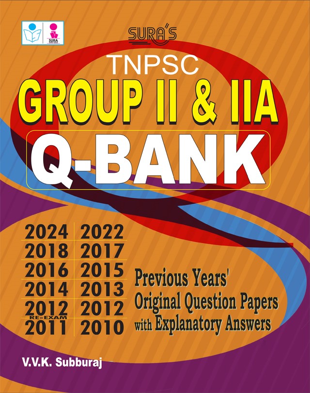 SURA`S TNPSC GROUP - II Q-Bank Previous Years Original Question Papers with Explanatory Answers  Book in English Medium 2026