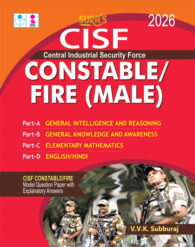 SURA`S CISF Constable / Fire (Male) Exam Book Guide in English Medium - Latest Edition 2026