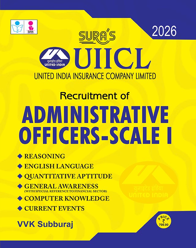 SURA`S UIICL Administrative Officers - Scale I Exam Book Guide in English Medium 2026 Latest Updated Edition