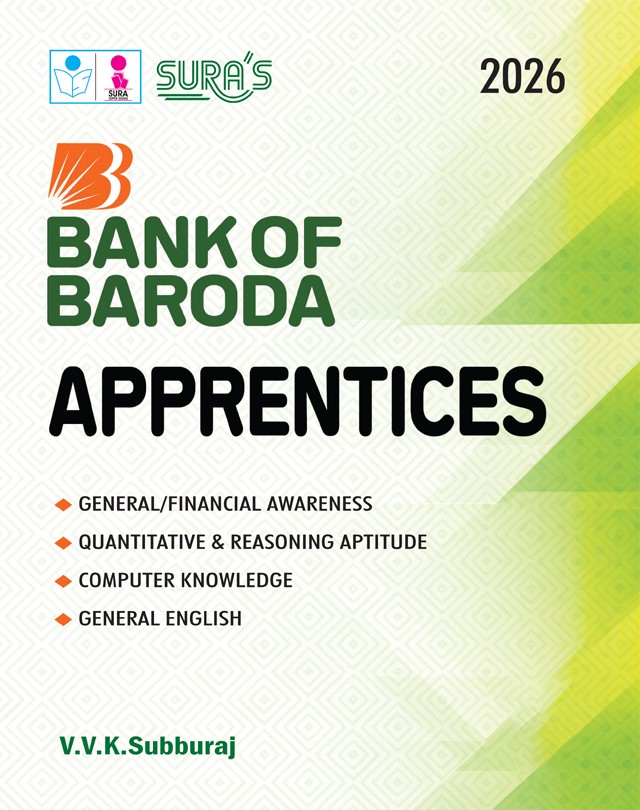 SURA`S Bank of Baroda Apprentices Exam Book Guide in English Medium 2026