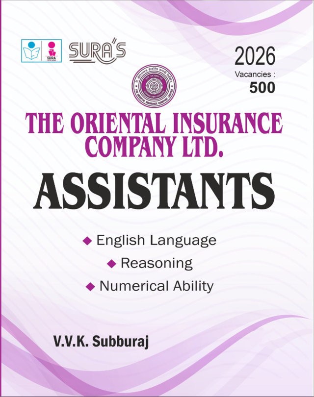 SURA`S The Oriental Insurance Company Ltd OICL Assistants Exam Book Guide in English Medium - Latest Updated Edition 2026