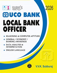 SURA`S UCO Bank Local Bank Officer Exam Book Guide in English Medium 2026