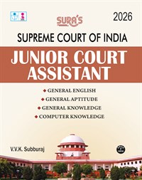 SURA`S Supreme Court of India Junior Court Assistant Exam Book Guide in English Medium 2026