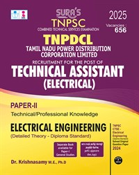 SURA`S TNPSC TNPDCL Technical Assistant (Electrical) Paper - II Electrical Engineering (Detailed Theory - Diploma Standard) Exam Guide - Latest Updated Edition 2026