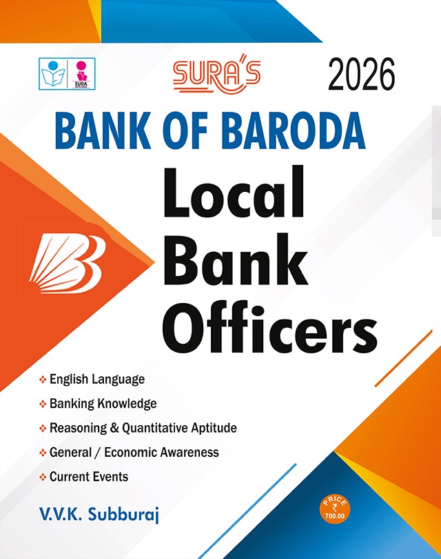 SURA`S BOB Bank of Baroda Local Bank Officers Exam Book Guide in English Medium 2026