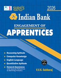 SURA`S Indian Bank Apprentices Exam Book Guide in English Medium Latest Edition 2026