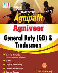 SURA`S Indian Army Agnipath Agniveer General Duty (GD) and Tradesman Exam Book in English Medium - Latest Updated Edition 2026