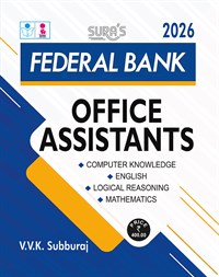 SURA`S Federal Bank Office Assistants Exam Guide 2026 - Latest Updated Edition
