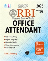 SURA`S RBI Office Attendant Exam Guide 2026 - Latest Updated Edition