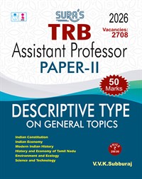 SURA`S TRB Assistant Professor Paper - II (Descriptive Type on General Topics) Exam Guide - Latest Updated Edition 2026