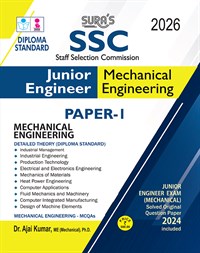 SURA`S SSC JE Junior Engineer Mechanical Engineering Paper 1 Exam Book Guide in English Medium 2026