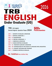 SURA`S TRB English Under Graduate (UG) 500+ Practice Questions Included 2026 - Latest Updated Edition