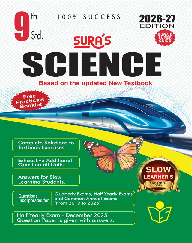 SURA`S 9th Standard Science Full Year Guide in English Medium 2026-27 Latest Updated Edition