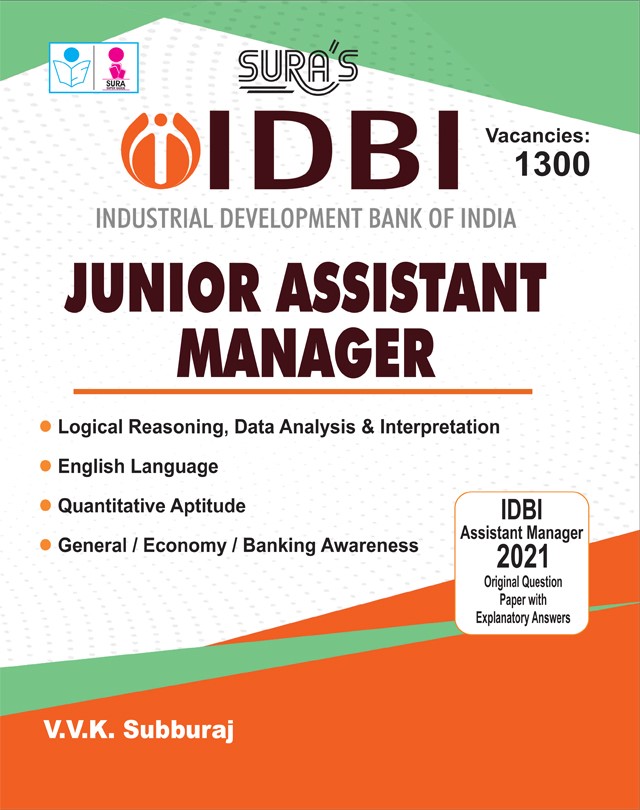 SURA`S IDBI Junior Assistant Manager Exam Book Guide in English Medium 2026