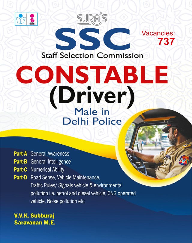 SURA`S SSC Constable (Driver) Male in Delhi Police Exam Guide Latest Updated Edition