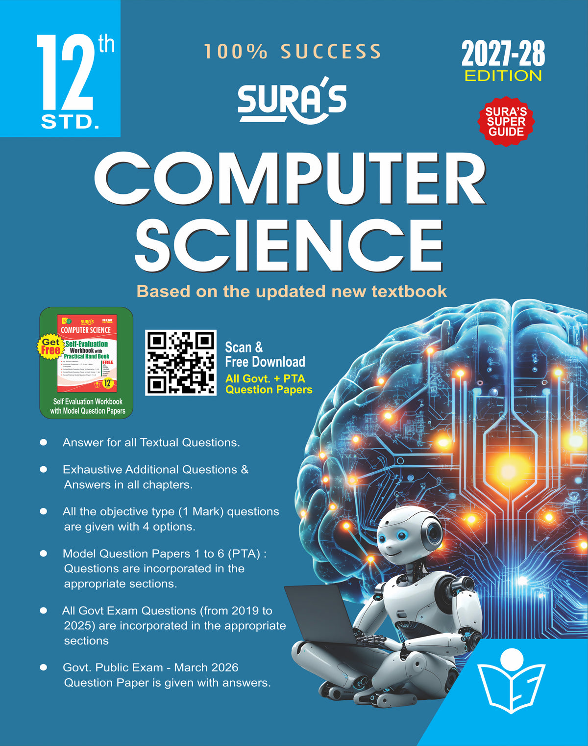 SURA`S 12th Standard Computer Science Guide in English Medium 2027-28 Latest Updated Edition