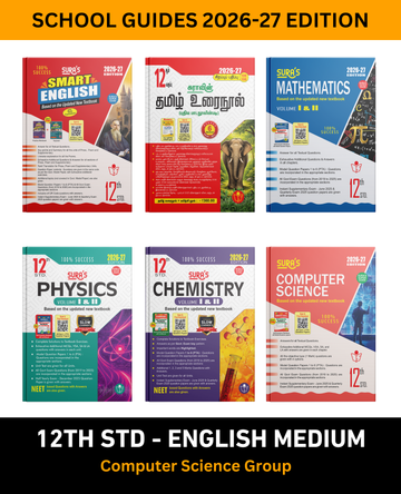 SURA`S 12th STD All Subjects In 1 Bundle Offer (Tamil, English, Mathematics, Physics, Chemistry, Computer Science) Set Of 6 Guides For Computer ... On Samacheer Kalvi Textbook