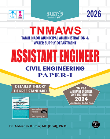 SURA`S TNMAWS Assistant Engineer Civil Engineering Paper I Detailed Theory (Degree Std) Exam Book Guide 2026