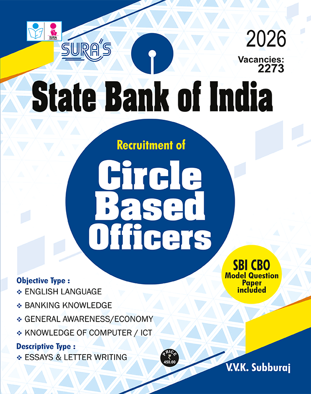SURA`S SBI (State Bank of India) Recruitment of (CBO)Circle Based Officers Exam Book Guide - Latest Edition 2026