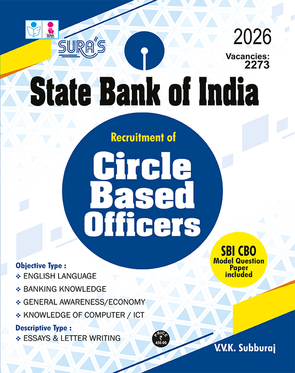 SURA`S SBI (State Bank of India) Recruitment of (CBO)Circle Based Officers Exam Book Guide - Latest Edition 2026