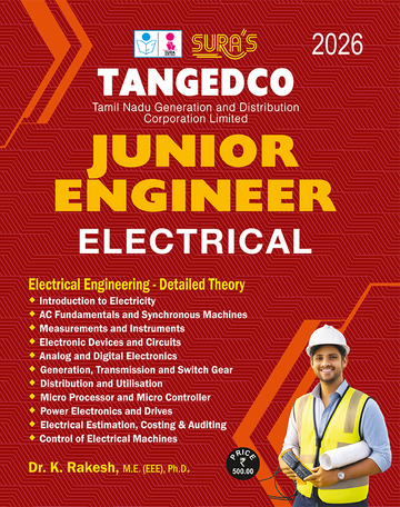 SURA'S TANGEDCO Junior Engineer 2026 – Electrical Engineering (Detailed Theory & Technical Preparation) Guide 2026 Latest Updated Edition