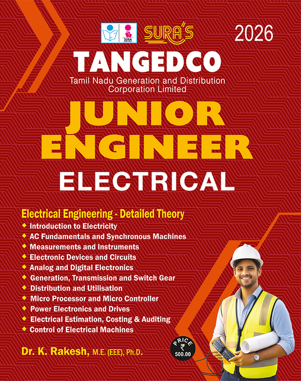 SURA'S TANGEDCO Junior Engineer 2026 – Electrical Engineering (Detailed Theory & Technical Preparation) Guide 2026 Latest Updated Edition