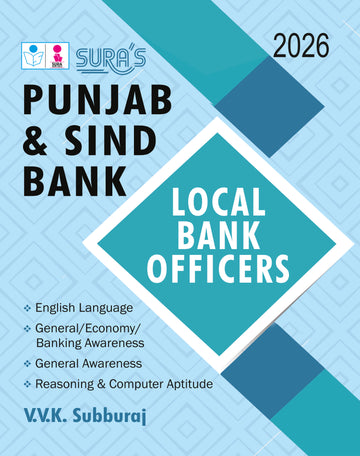 SURA'S Punjab and Sind Bank Local Bank Officers Exam Guide book - Latest Updated Edition 2026 (BANK EXAM)
