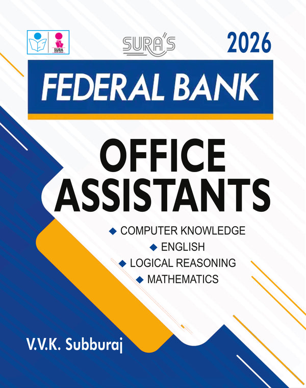 SURA'S Federal Bank Office Assistants Exam Guide 2026 - Latest Updated Edition