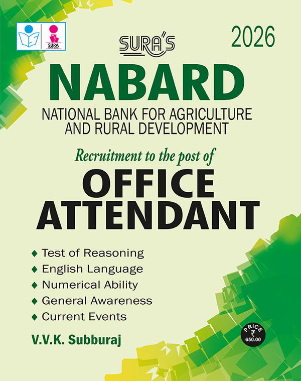 SURA`S NABARD Office Attendant Exam Book Guide in English Medium Latest Updated Edition 2026