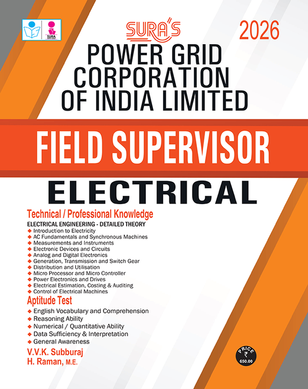 SURA`S PGCIL Power Grid Corporation of India Limited Diploma Trainee Electrical Engineering Exam Book Guide in English Medium 2026