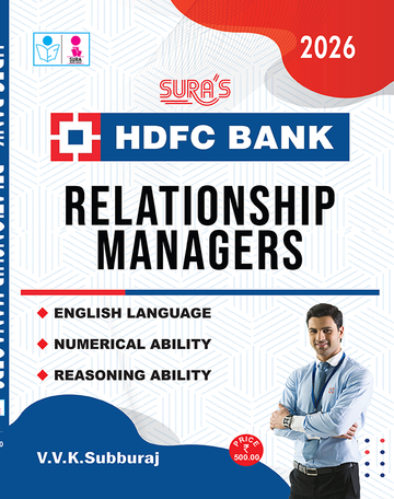 SURA`S HDFC Bank Relationship Managers Exam Book Guide in English Medium 2026