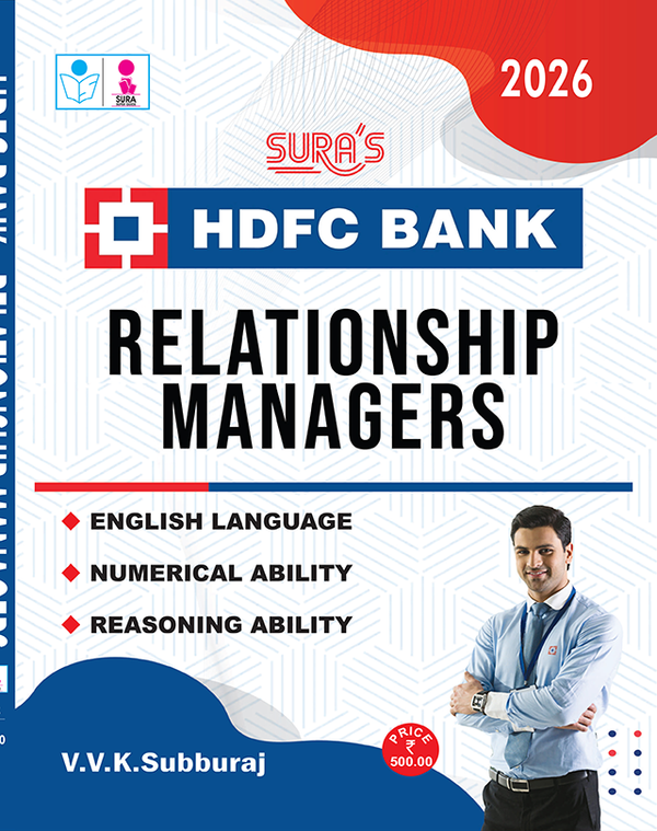 SURA`S HDFC Bank Relationship Managers Exam Book Guide in English Medium 2026