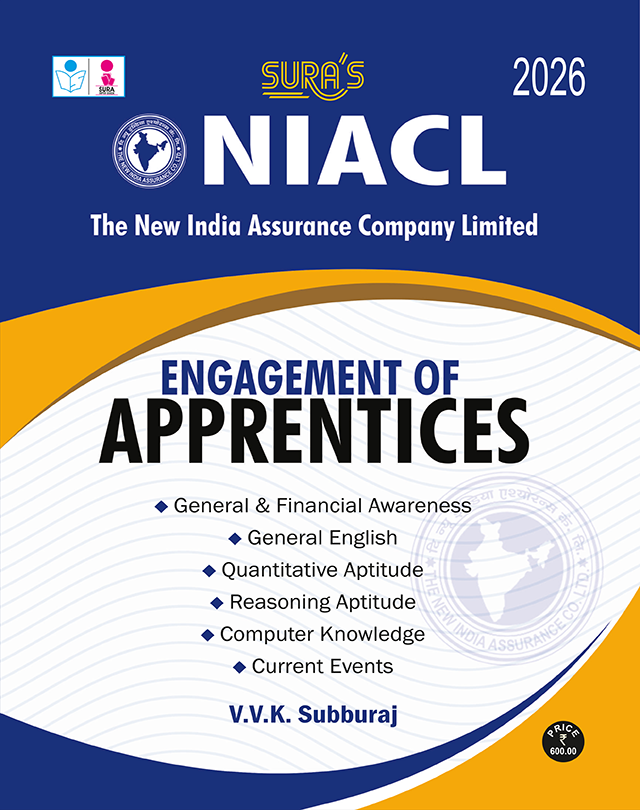 SURA`S NIACL Engagement of Apprentices Exam Book Guide in English Medium 2026