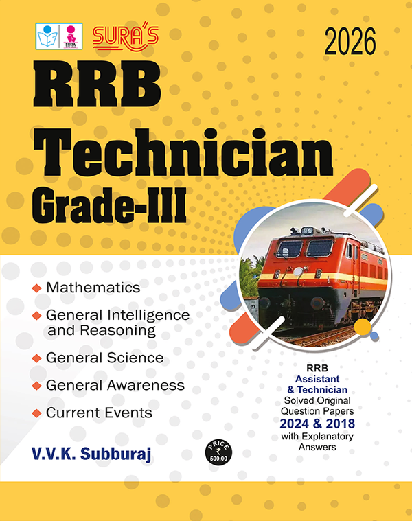 SURA`S RRB Technician Grade-III Exam Book Guide in English Medium - Latest Updated Edition 2026