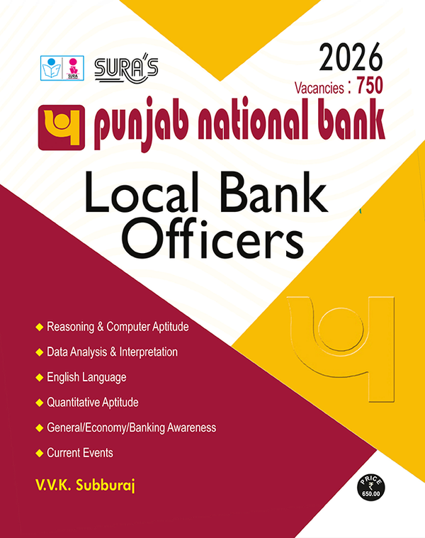 SURA'S Punjab National Bank - Local Bank Officers Exam Guide - Latest Updated Edition Book 2026