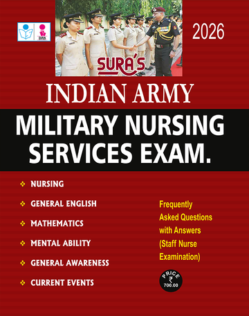 SURA`S Indian Army Military Nursing Services Exam Book in English - Latest Updated Edition 2026