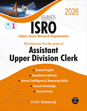 SURA`S ISRO Assistant Upper Division Clerk(UDC) Exam Book in English Medium - Latest Updated Edition 2026