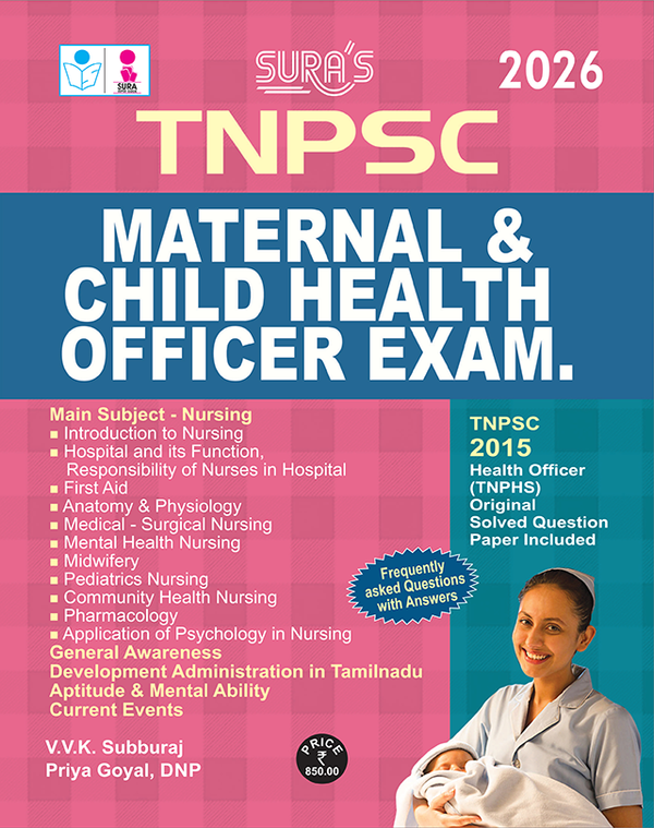 SURA`S TNPSC Maternal & Child Health Officer`s Exam Book - Latest Edition