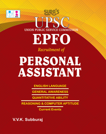 SURA`S UPSC EPFO Personal Assistant Exam Book Guide in English Medium - Latest Updated Edition 2026