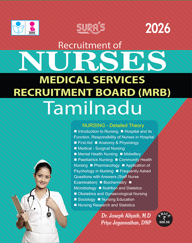 SURA`S TN MRB NURSES (Medical Services Recruitment Board) Exam Study Material Book Guide 2026