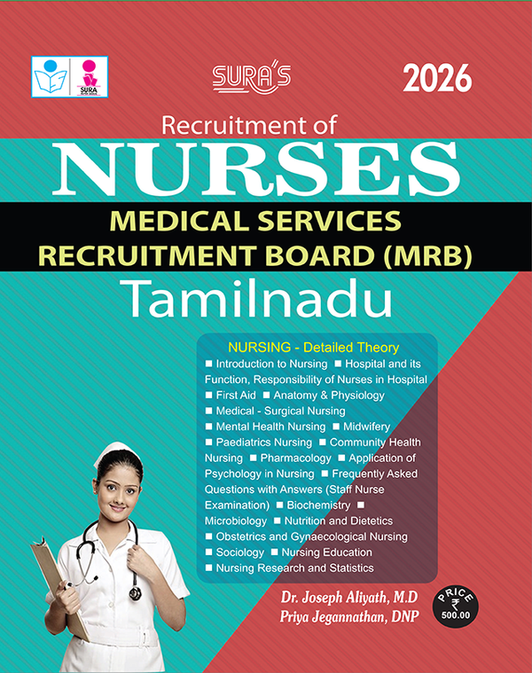 SURA`S TN MRB NURSES (Medical Services Recruitment Board) Exam Study Material Book Guide 2026