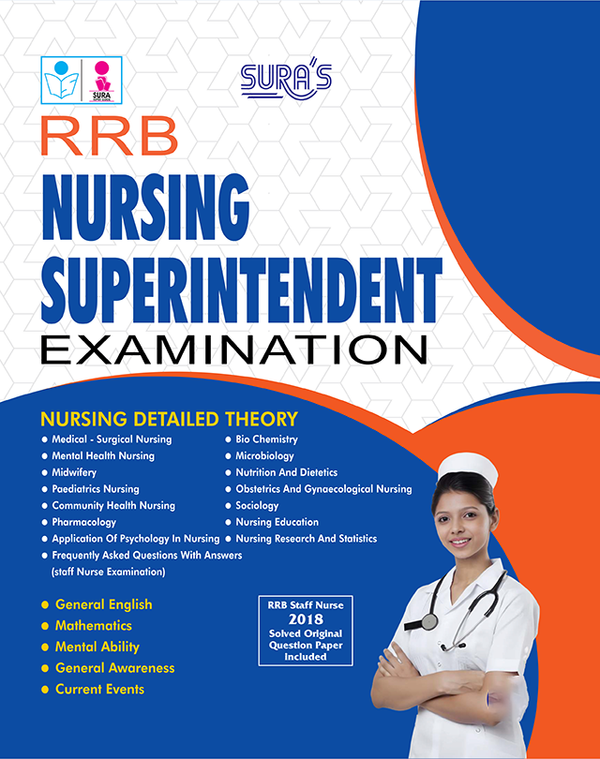 SURA`S RRB Nursing Superintendent Exam Book Guide in English 2026