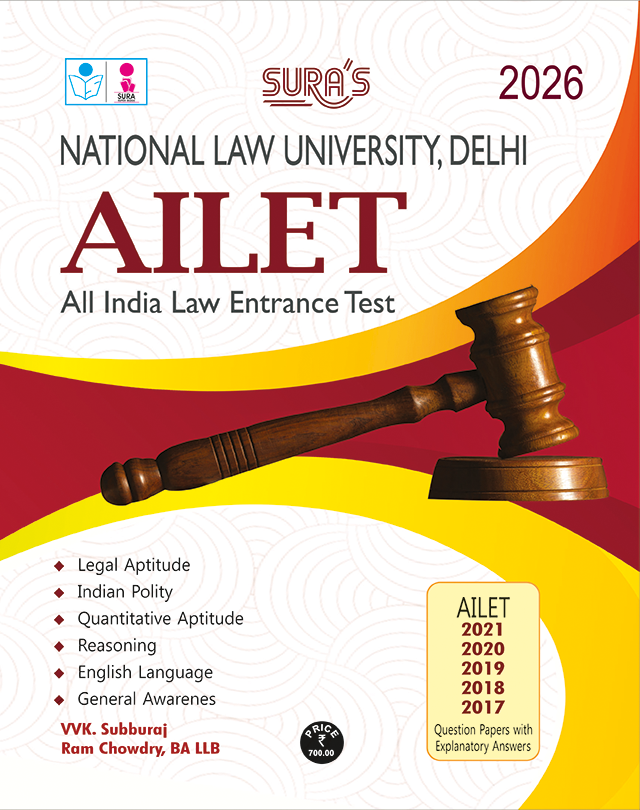 SURA`S AILET(ALL India Law Entrance Test) Law Entrance Exam Books - Latest Edition 2026
