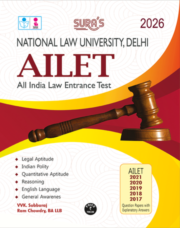 SURA`S AILET(ALL India Law Entrance Test) Law Entrance Exam Books - Latest Edition 2026