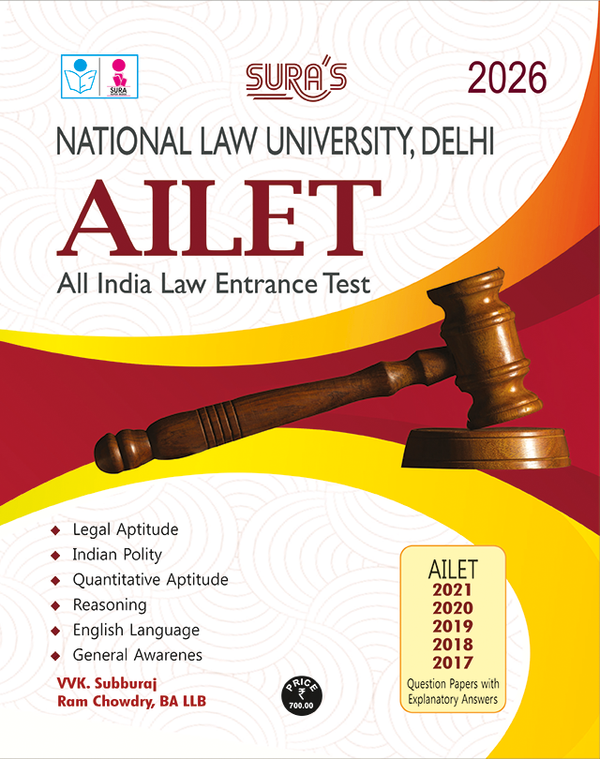 SURA`S AILET(ALL India Law Entrance Test) Law Entrance Exam Books - Latest Edition 2026