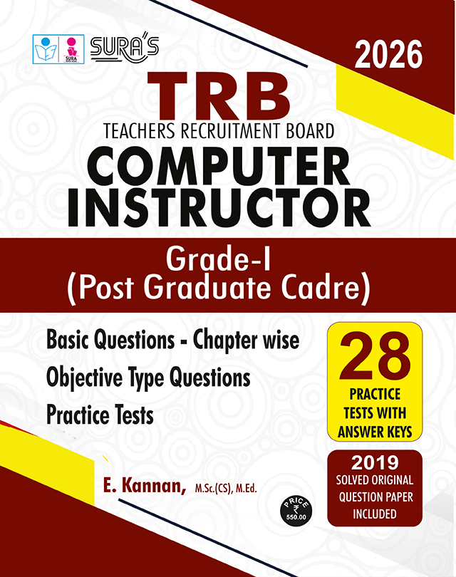 SURA`S TRB PG Computer Instructor Grade I Post Graduate Cadre Exam Book Guide English Medium - Latest Edition 2026 (TRB PG Computer Instructor Exam Book).