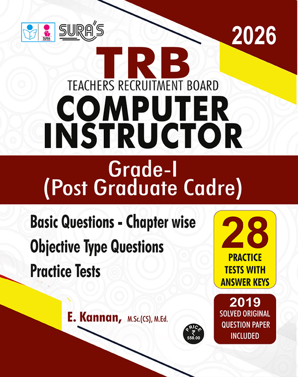 SURA`S TRB PG Computer Instructor Grade I Post Graduate Cadre Exam Book Guide English Medium - Latest Edition 2026 (TRB PG Computer Instructor Exam Book).
