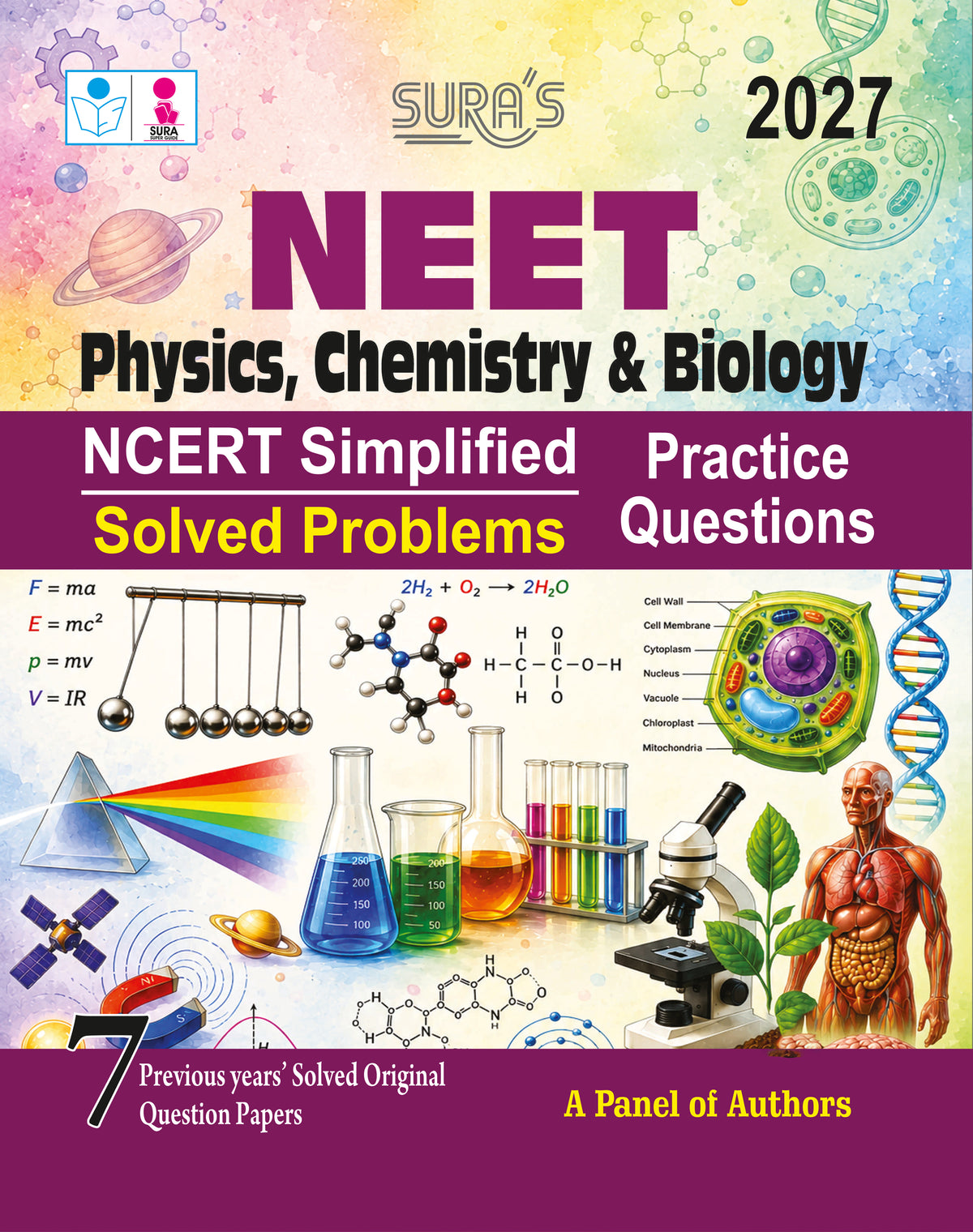 SURA`S NEET Physics, Chemistry and Biology Subject Descriptive ( NCERT Simplified Solved Problems ) Exam Guide 2027 - Latest Updated Edition