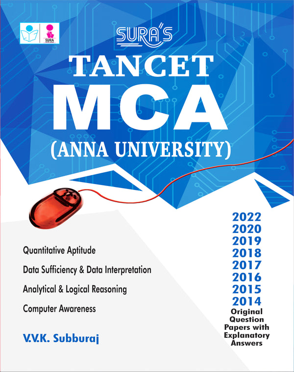 SURA`S TANCET MCA Entrance (Anna University) Exam Books - LATEST EDITION 2026